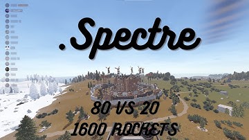 BIGGEST RAID DEFENCE/1600 ROCKETS/80v21/Adderall x HM x ZT x crowd VS .Spectre/Sorry for low quality