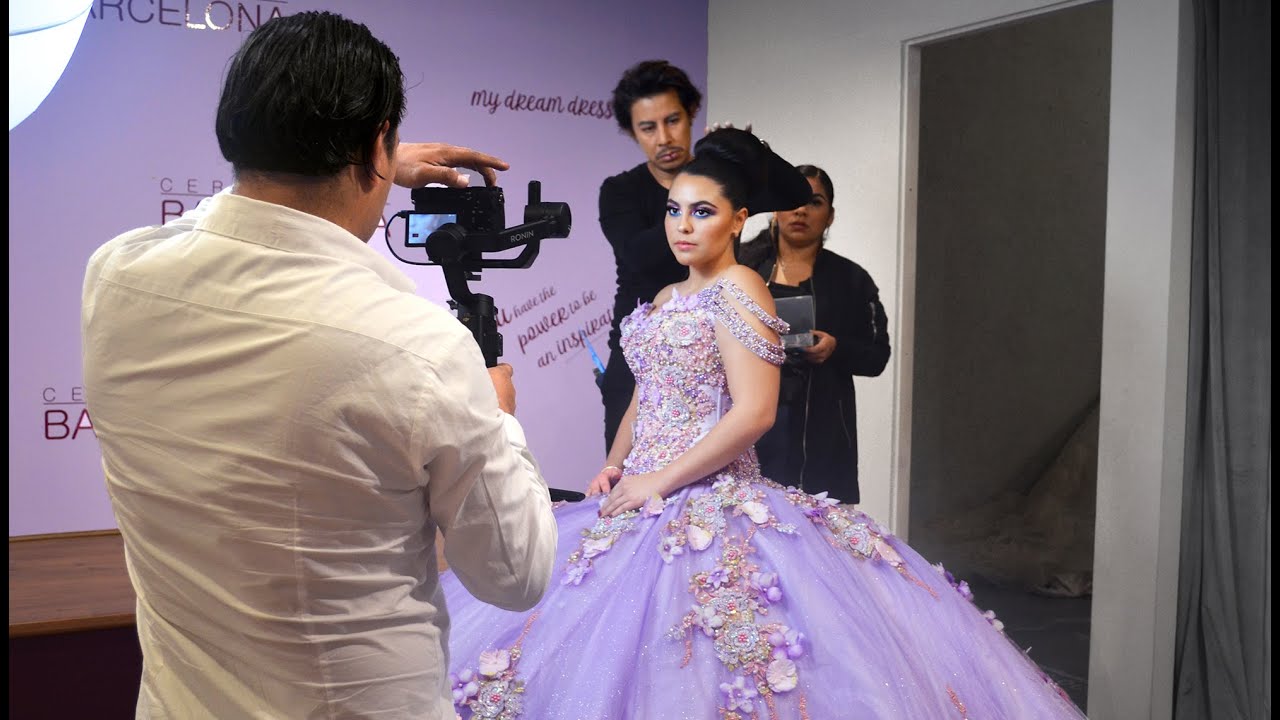 El mejor vestido de 15 años color lila THE CROWN - YouTube