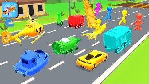 Shape shifting 🚲🚁🚗 All Levels Gameplay Walkthrough Android,ios Max Level Ep196