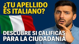 “Is your surname Italian? Find out if you qualify for citizenship.”