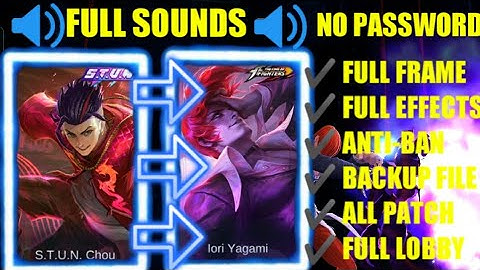 CHOU STUN SKIN INTO KOF SKIN SCRIPT WITH BACKUP FILE FULL SOUNDS NO PASSWORD