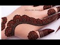 Very Simple Mehedi Design 2026|Very beautiful style mehendi design|Back Hand Mehndi|Mehandi Design