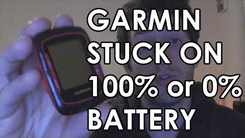 How to Fix Garmin Stuck on 100% or 0% Battery