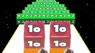 😍 JELLY RUN 2048 cubes runner 🆚 Merge Guys 2048 VS Push Harder Cubes 2048 gameplay part 46