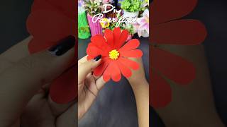 diy paper flower 🏵️✨ #diy #craft #craftideas #handmade #papercraft #paperflower #shorts #ytshorts