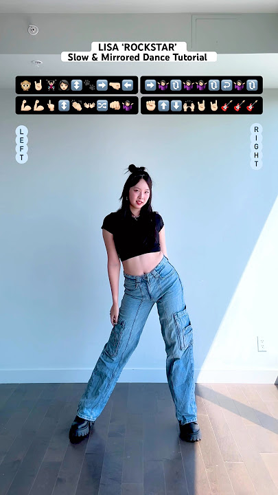 LISA ‘ROCKSTAR’ Slow & Mirrored Dance Tutorial 🎸 full tutorial with explanations on my channel!