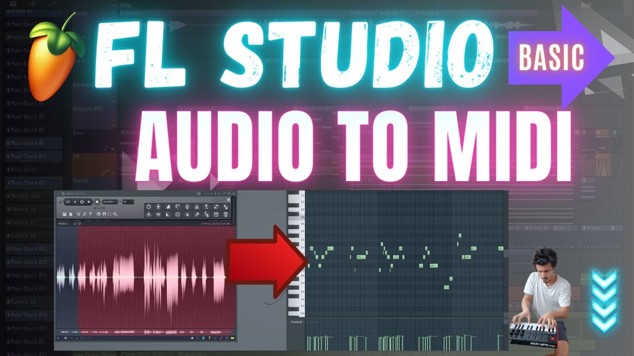 Audio to MIDI - Nasıl Notaya Dönüştürülür? | FL STUDIO TUTORIAL! - YouTube