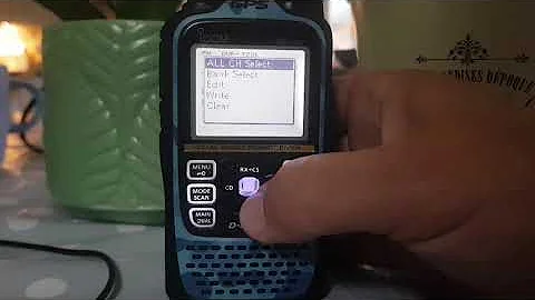 ICOM ID-51 How to Edit Bank names