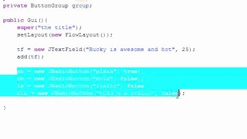Java Programming Tutorial 66 JRadioButton