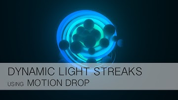 Cinema 4D+AE Tutorial - Dynamic Light Streaks with Motion Drop