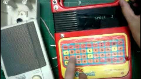 speak and spell circuit bent