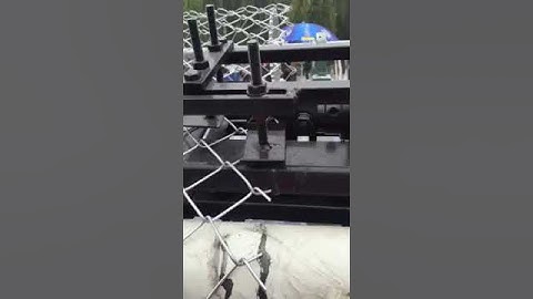 bend knuckle of chain link fence machine