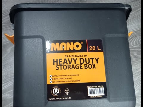 Ящик для инструментов Mano 390x298x283 мм (NB-20), видео 1