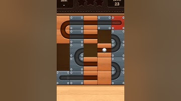 Roll the Ball slide puzzle Moving E Pack Level 23 Solution