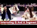 Interesting Q And A Segment With Hina Altaf And Agha Ali