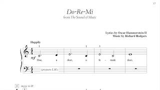 Do Re Mi (page 17, Adult Piano Adventures Popular Book 1) Resimi