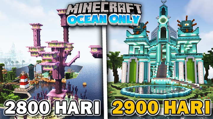 2900 Hari di Minecraft Ocean Only❗️Membuat DIAMOND OCEAN MONUMEN❗️