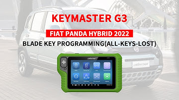KeyMaster G3-FIAT PANDA HYBRID 2022 Blade Key Programming(All Keys Lost)