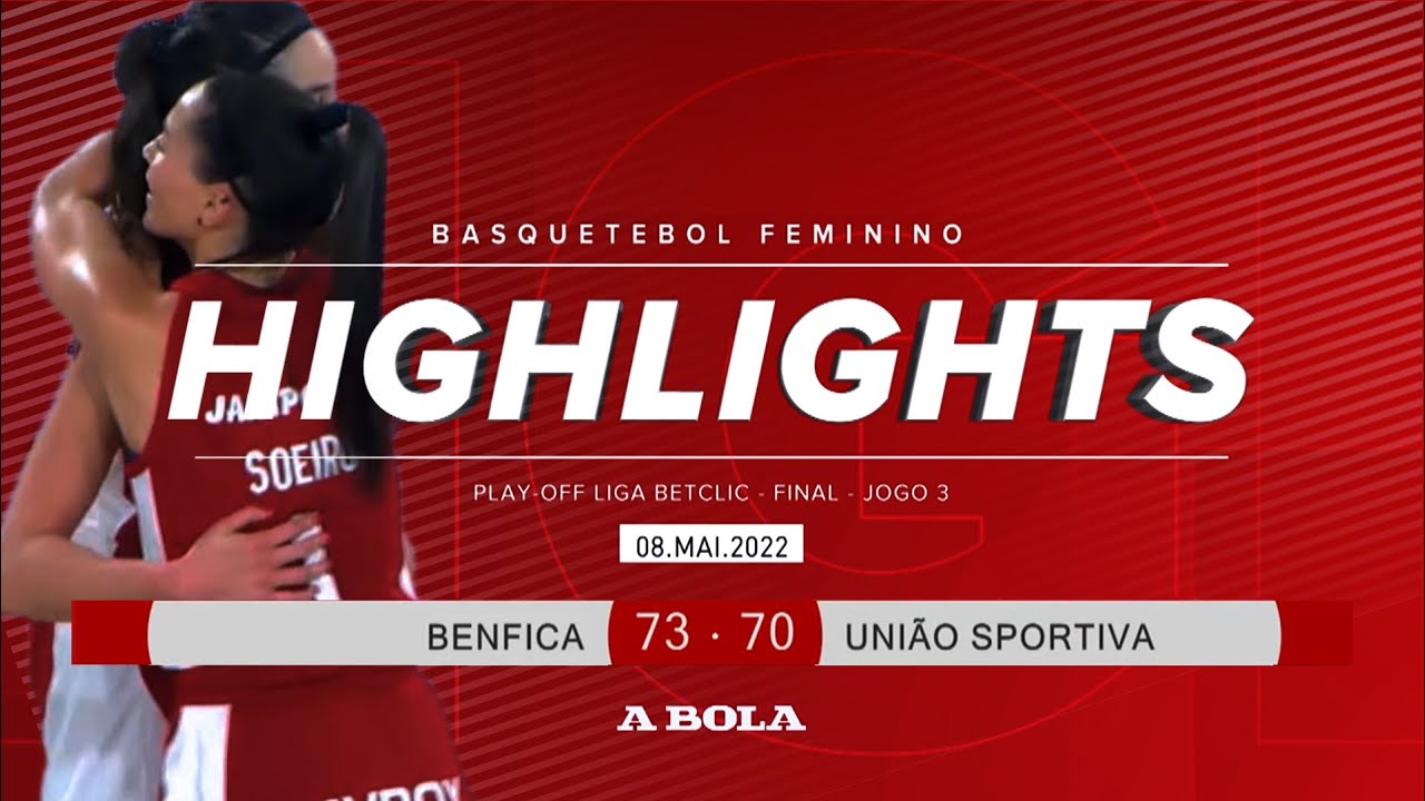 A BOLA - #abola Basquetebol 🏀 Benfica sagra-se bicampeão nacional de  basquetebol feminino ! 🏆🏆 O Benfica venceu hoje a União Sportiva por  73-70 no jogo 3 da final. Jogo transmitido em