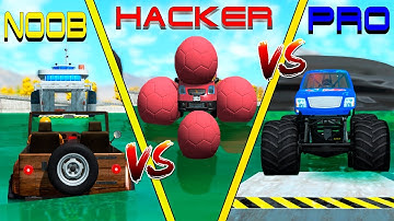 NOOB vs PRO vs HACKER crashes #13 - Beamng drive