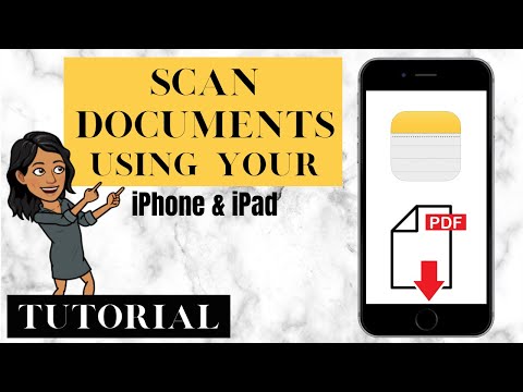 HOW TO Scan Documents and Save as PDF using IPHONE & IPAD!