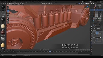 Sci-Fi vehicle 025 - 3D modeling - part 35 - 4x timelapse