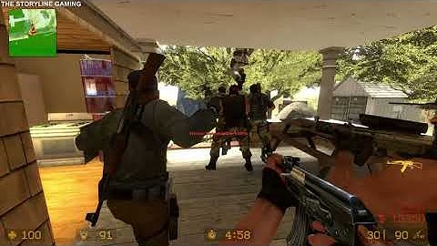 Counter Strike : Source - Pond - Gameplay "Terrorist Forces" (with bots) No Commentary
