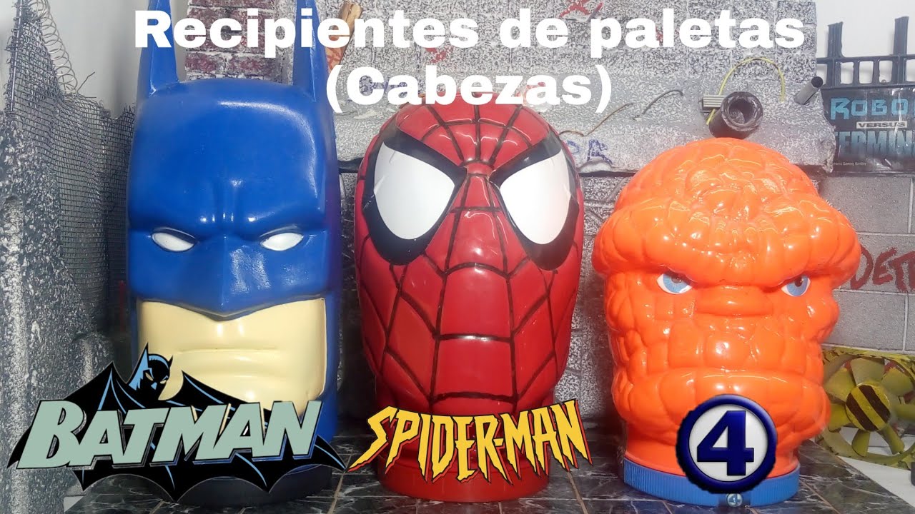 BATMAN, SPIDERMAN, LA MOLE CABEZAS CON PALETAS RESEÑA - YouTube