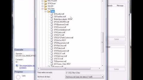 Adjuntar Base de Datos en SQLServer 2008