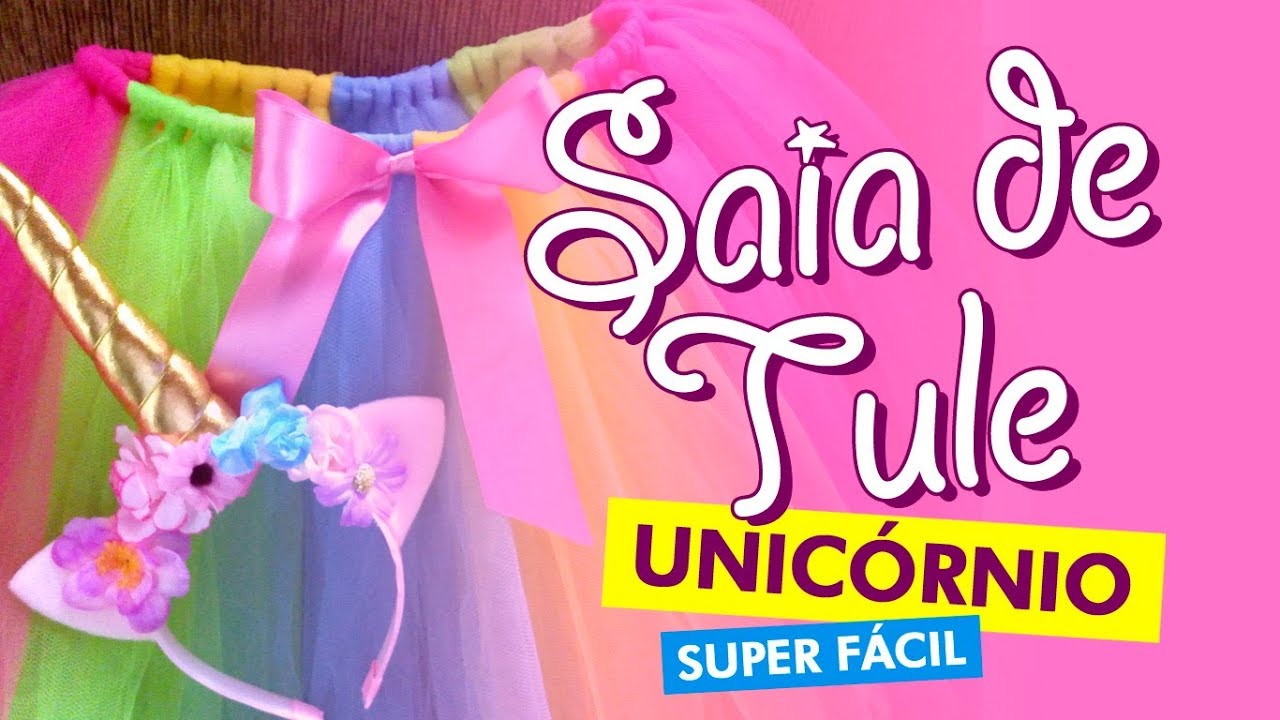 saia tule de unicornio