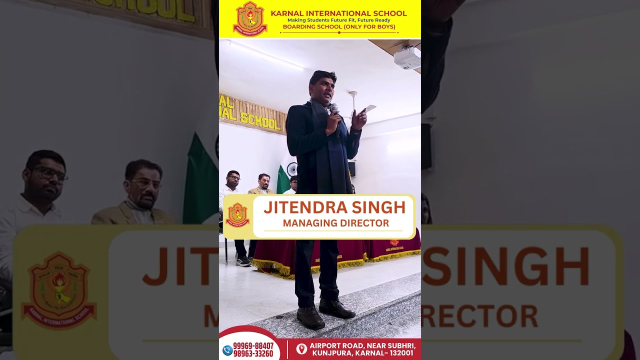 Mayank Singla, a student of Genesis Classes, visited Karnal International School#NDA2025 #UPSCNDA