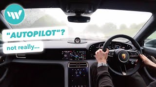 Porsche Taycan: InnoDrive Adaptive Cruise Control System Tested in Heavy Rain