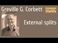 Greville G. Corbett. External splits