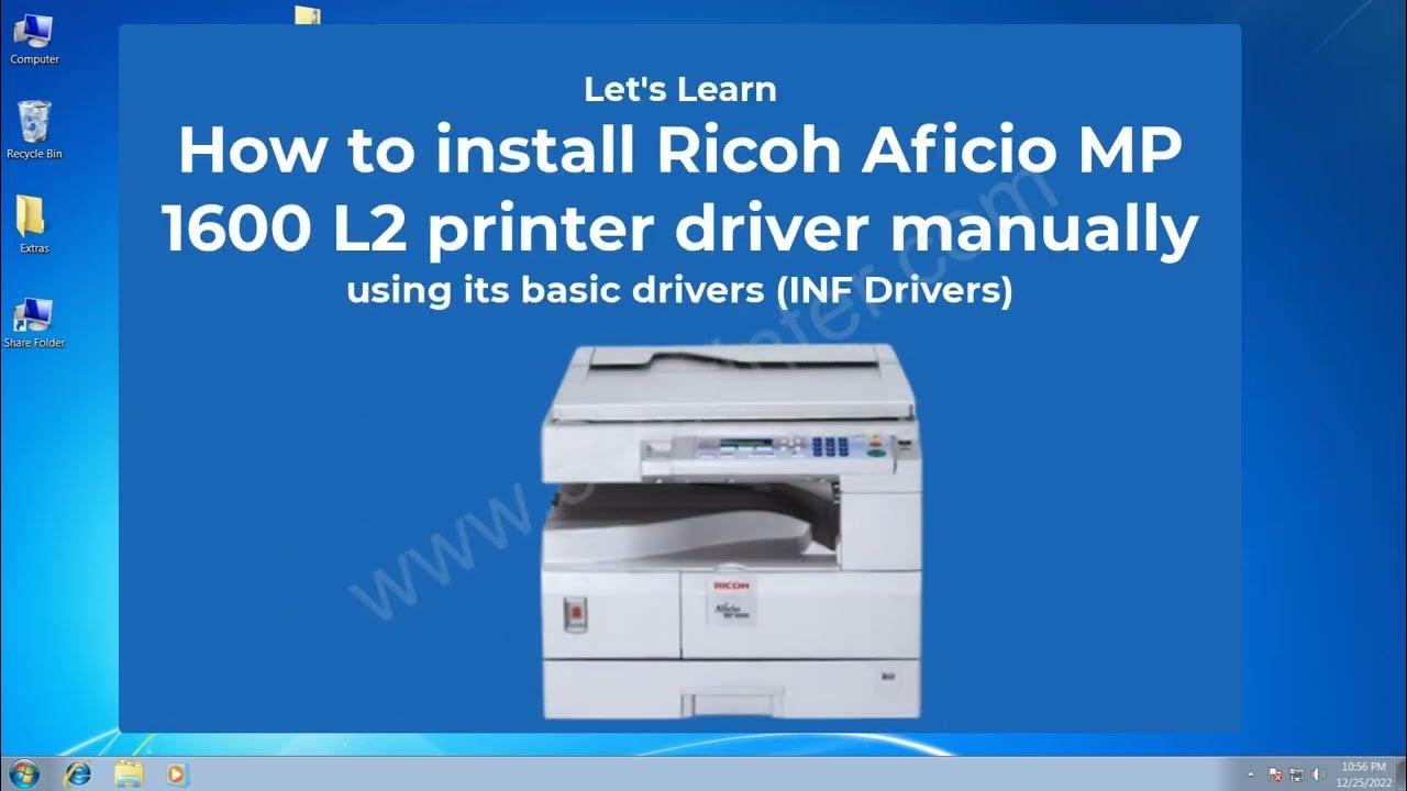 How to Install Ricoh Aficio MP 1600 L2 Printer & Scanner Driver