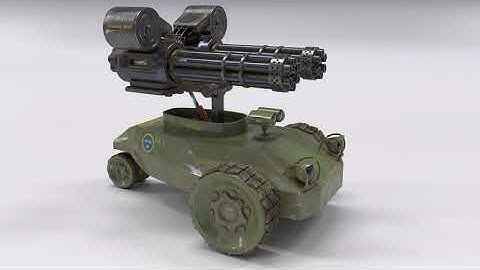 Gatling Turntable | Lookdev Texture | CGI tutorials