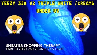 Sneaker shopping therapy part 13 Yeezy 350 V2 under UV Light