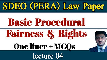 Revision session Sub divisional enforcement officer (PERA) | Basic procedural fairness and rights