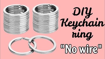 how to make keychain ring / how to make keychain ring without wire / DIY keychain ring