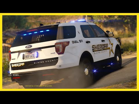 Criminal Foot Pursuit 4K | Lspdfr Sherriff Night Patrol | GTA 5 Lspdfr | Girl Cop in GTA 5