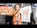 HOW TO MAKE AN EASY T-SHIRT WITH YOUR CRICUT | EASY + QUICK DIY T-SHIRT IDEA W/SPARKLE HTV!