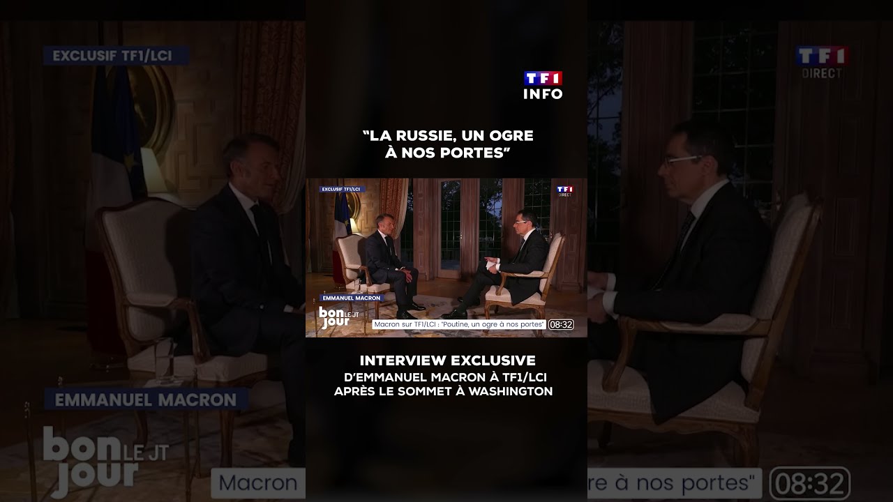 Emmanuel Macron TF1 LCI La Russie Un Ogre Nos Portes INFO