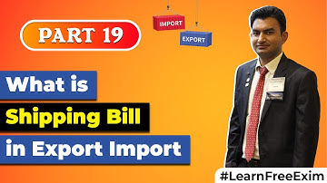 What is Shipping Bill in Export Import Business | Meaning Of Shipping Bill by Paresh Solanki