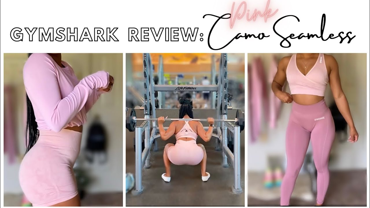 NEW GYMSHARK ADAPT CAMO SEAMLESS REVIEW and TRY ON + SQUAT TEST 