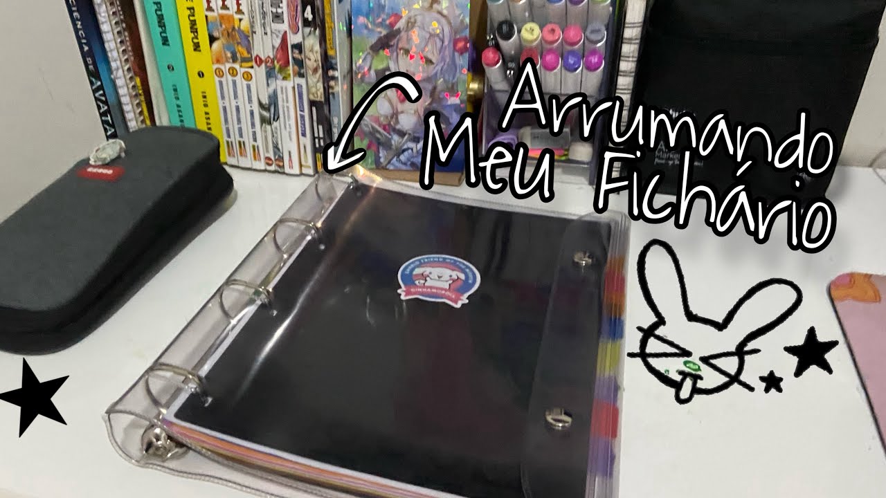 Organizando meu fichário 2024 #voltaasaulas #fy#foryou #escola #materialescolar