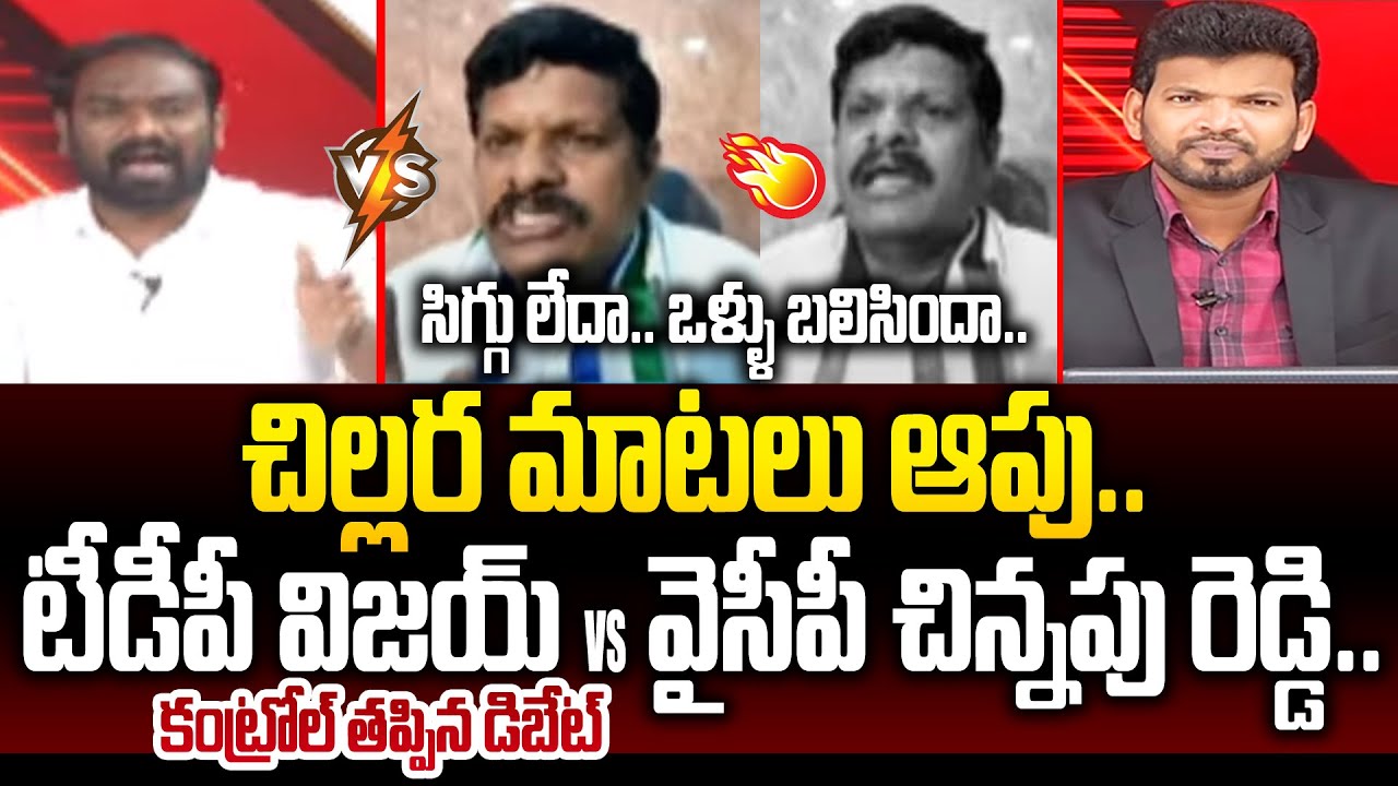 సిగ్గు లేదా.. ఒళ్ళు బలిసిందా.. చిల్లర మాటలు ఆపు.. | YCP Chinnapu Reddy ...