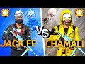 JACK FF VS CHAMALi FF | 1VS1 THE BEST FHGHT FRIENDLY