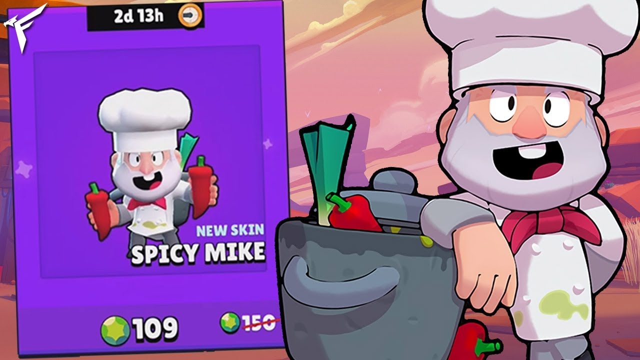 Shoppo Il Nuovo Chef Mike Brawl Stars Youtube - brawl stars brockdinamike chef cuistos