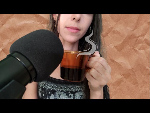 ASMR - SUSSURROS COM UM POUCO DE CAFÉ ☕