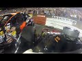 Burt Myers & Danny Bohn wreck collects JonBoy Brown & Jason Myers