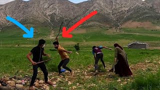 Hakimeh and her children's hard life in the mountains\/landowner's attack on them
